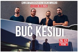 M.O.R.T. i "Buč Kesidi" u decembru u Klubu studenata Banjaluka