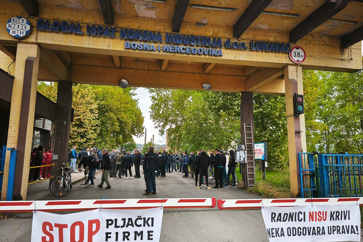 Radnici "Koksare" Lukavac u generalnom štrajku, upitno 800 radnih mjesta