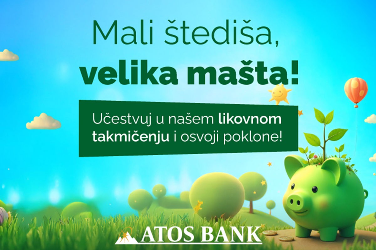 ATOS BANK raspisala likovni konkurs za djecu povodom Svjetskog dana štednje