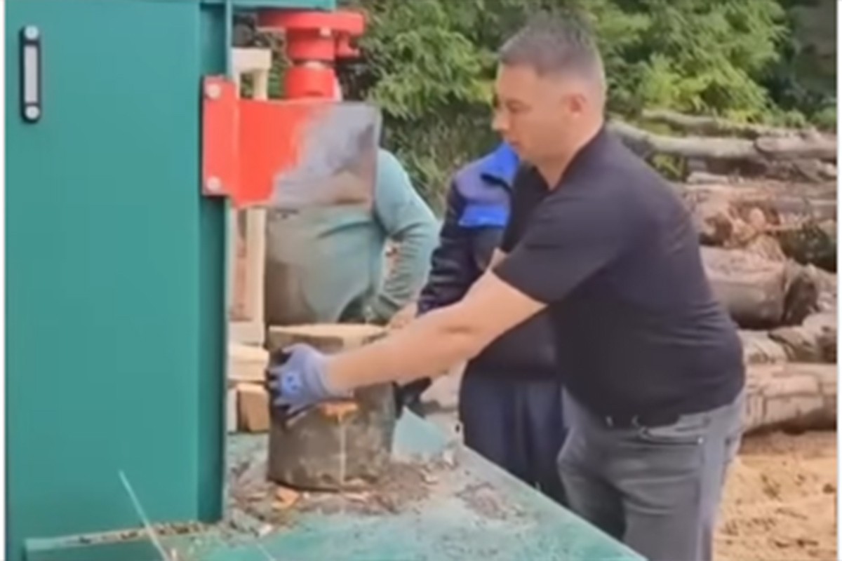 Nešić otkrio novu strast: Poslije kose i motorke, latio se i cjepača (VIDEO)