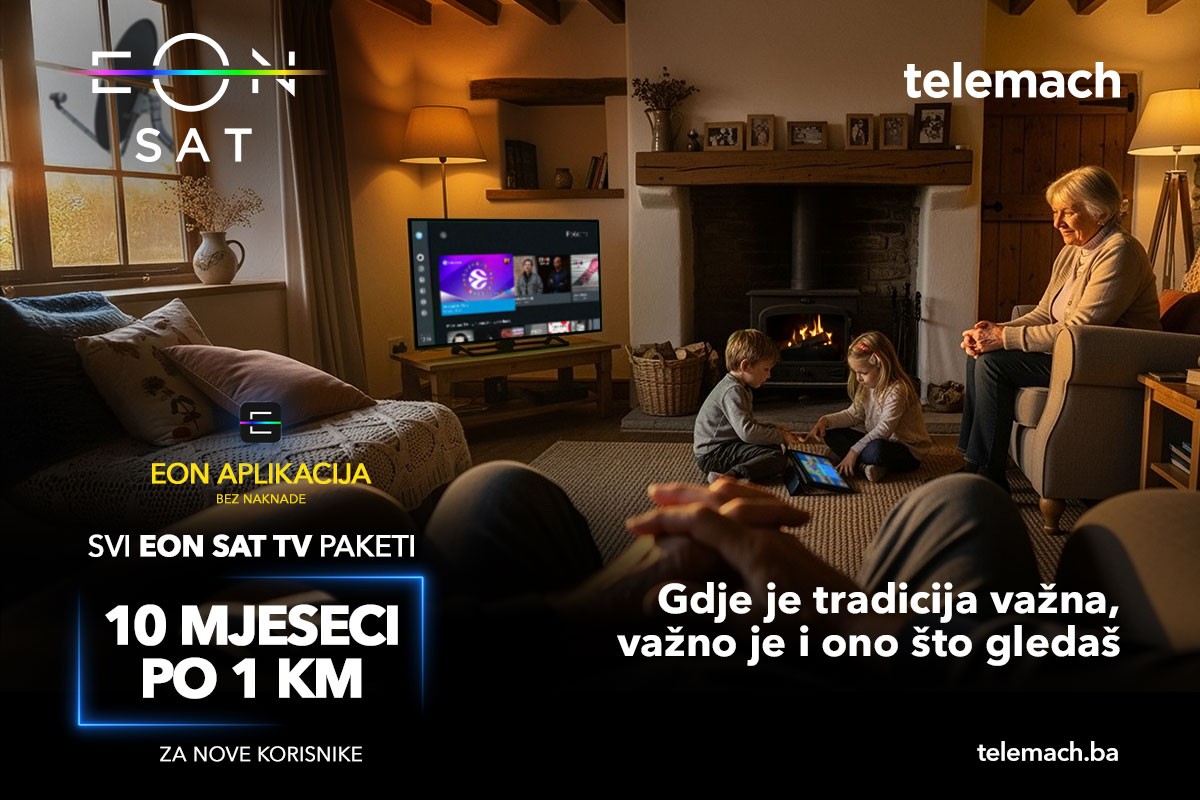 Svi EON SAT TV paketi – 10 mjeseci po 1 KM