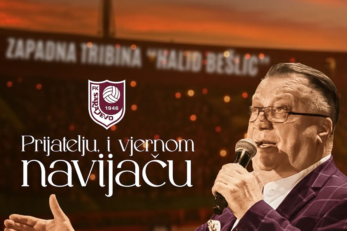 Dirljiv gest FK Sarajevo: Žele da zapadnu tribinu nazovu po Halidu Bešliću (FOTO)