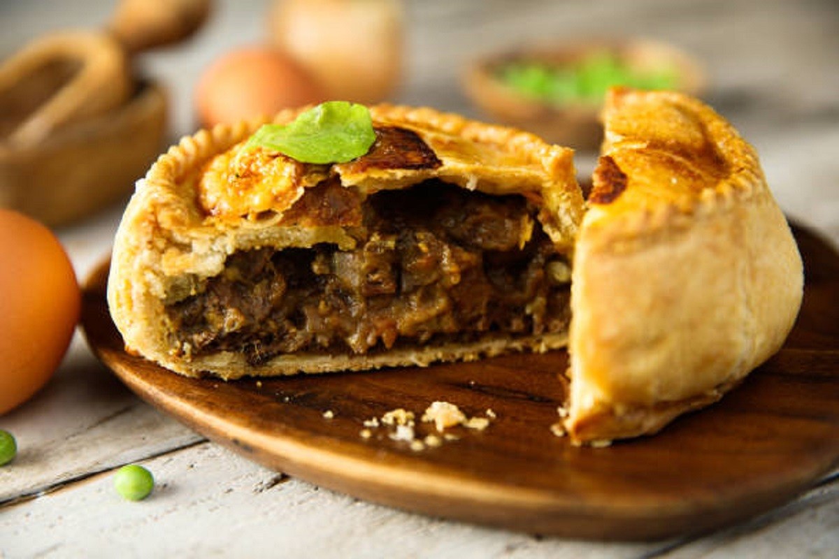 Tart sa gljivama i mesom