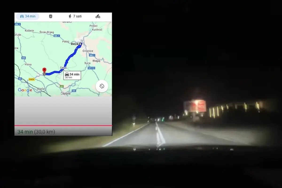 Objavljen snimak opasne vožnje: Od Ljubuškog do Mostara za 17 minuta (VIDEO)