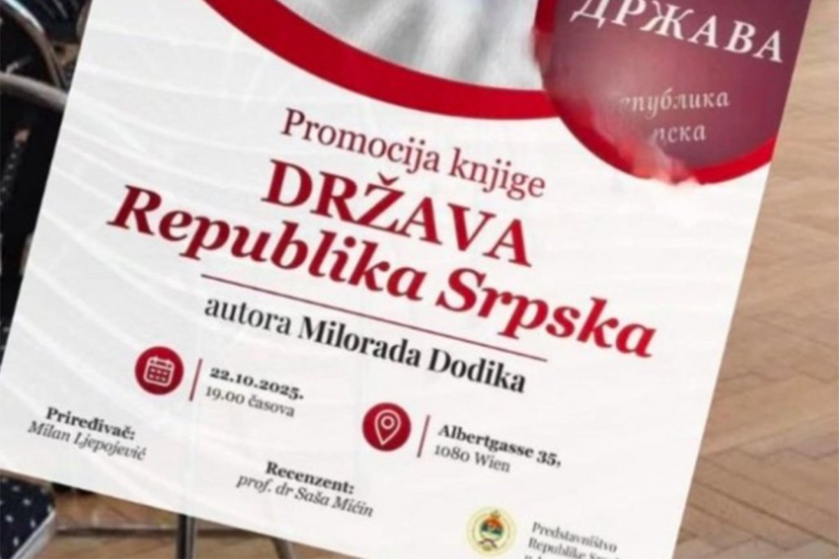 U Beču promocija knjige Milorada Dodika "Država"