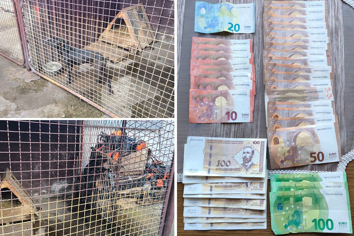 Nastavak akcije "Sambo": Oduzet novac i dva psa u Brodu