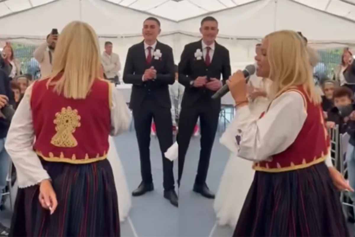 Trudna Milica Todorović u narodnoj nošnji zapjevala ispod šatora