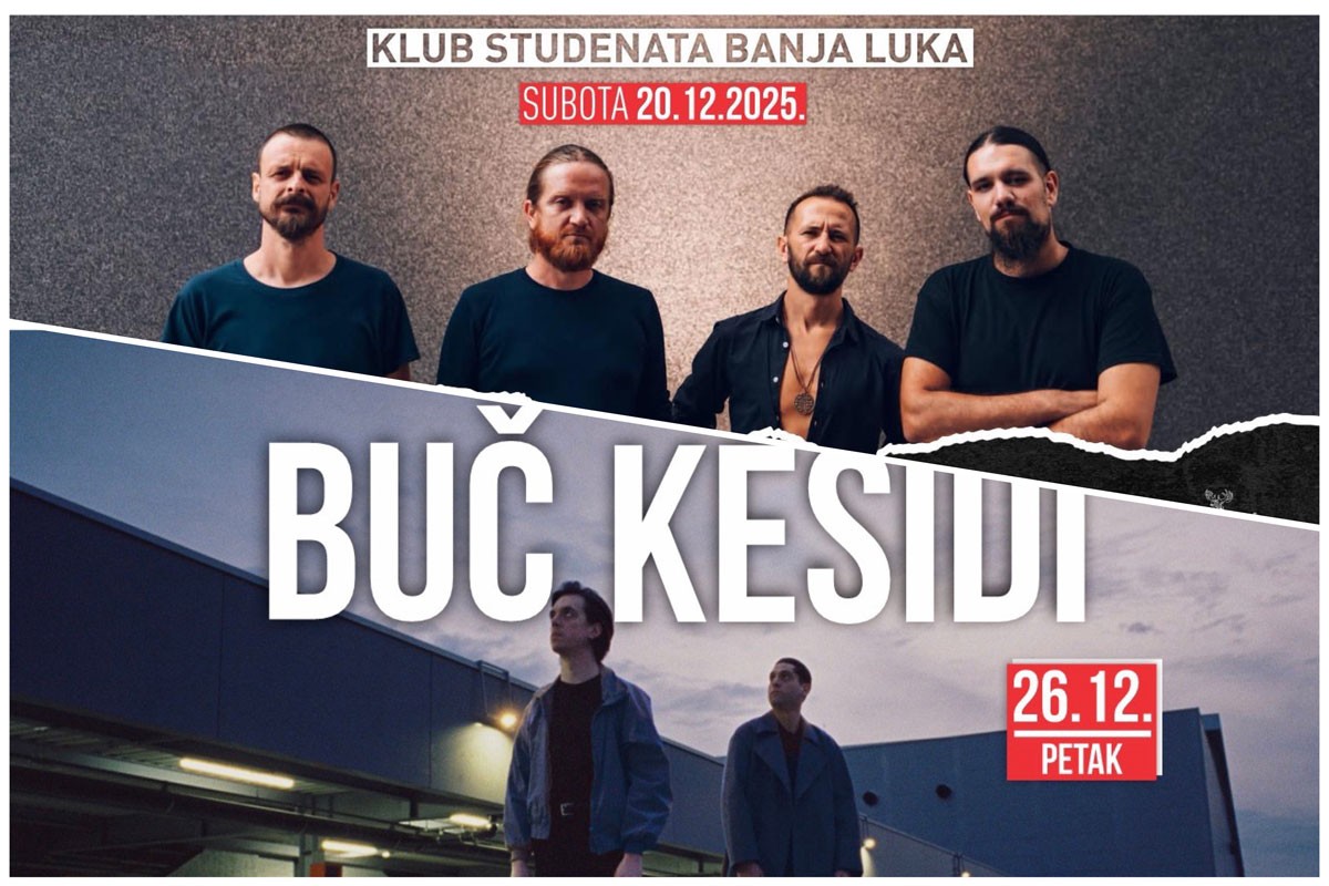 M.O.R.T. i "Buč Kesidi" u decembru u Klubu studenata Banjaluka