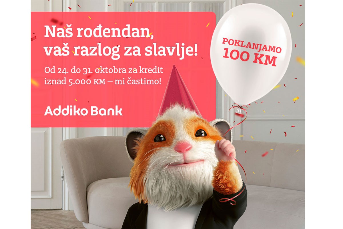 Addiko Banka Banjaluka nagrađuje: Naš rođendan, vaš razlog za slavlje