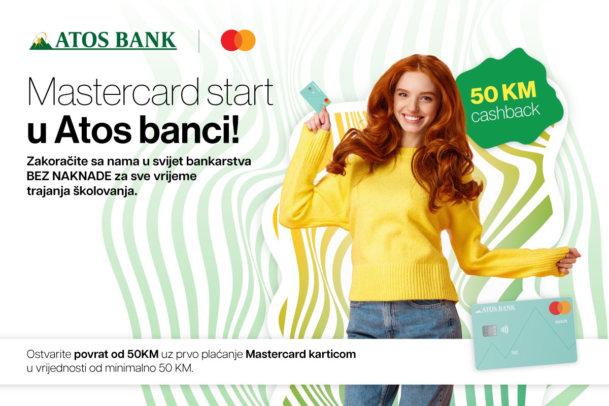 Mastercard start u ATOS Banci - podrška mladima na putu ka finansijskoj samostalnosti
