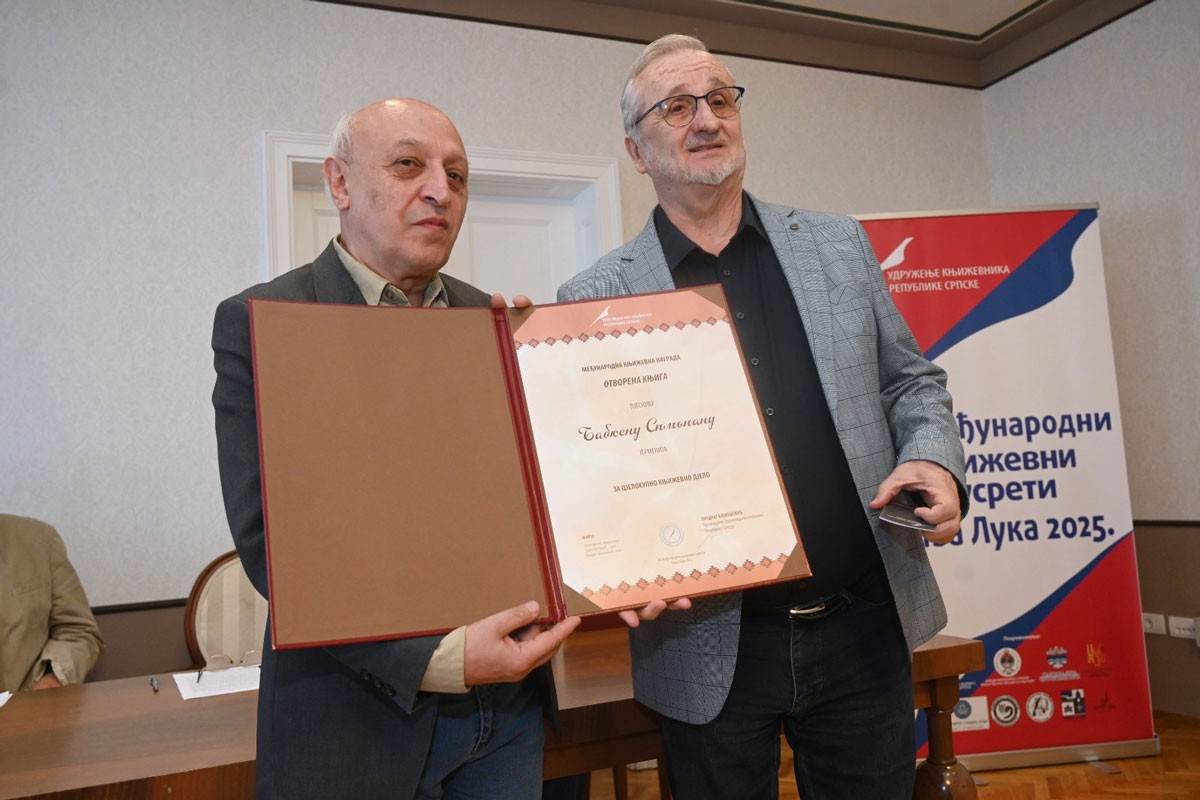 Međunarodni književni susreti: "Otvorena knjiga" uručena Babkenu Simonjanu