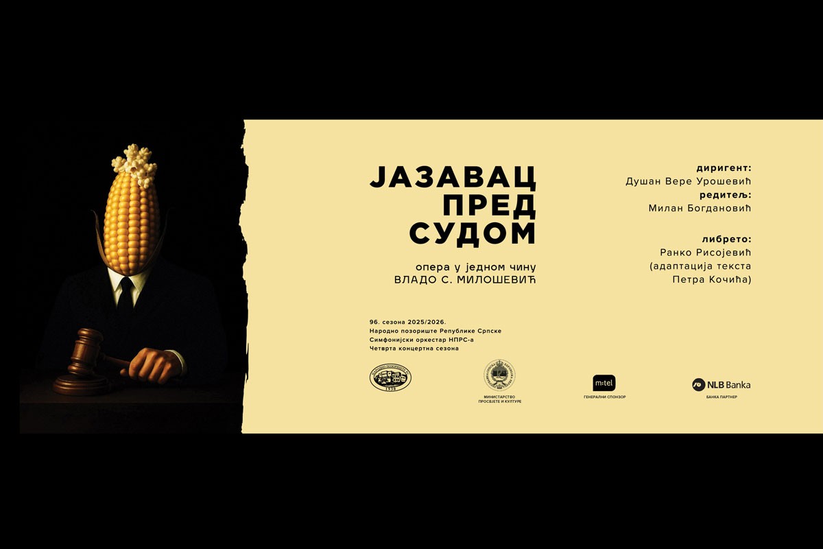 Premijera prve nacionalne opere "Jazavac pred sudom" 3. novembra u NP RS