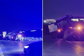 Jeziv sudar kod Bijeljine: Traktor prepolovljen