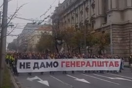 Studenti napravili živi zid oko Generalštaba: Ovo je crvena linija ...