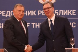 Dodik i Vučić o pitanjima od značaja za budućnost srpskog naroda