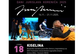 Predstava "Kiselina" na programu Festivala "Dani Jurislava Korenića"