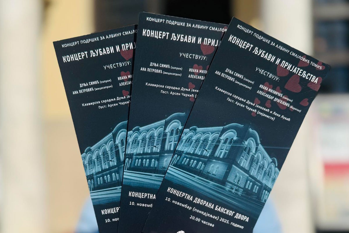 Za Albinu Smajlović Tomić: "Koncert ljubavi i prijateljstva" u Banjaluci