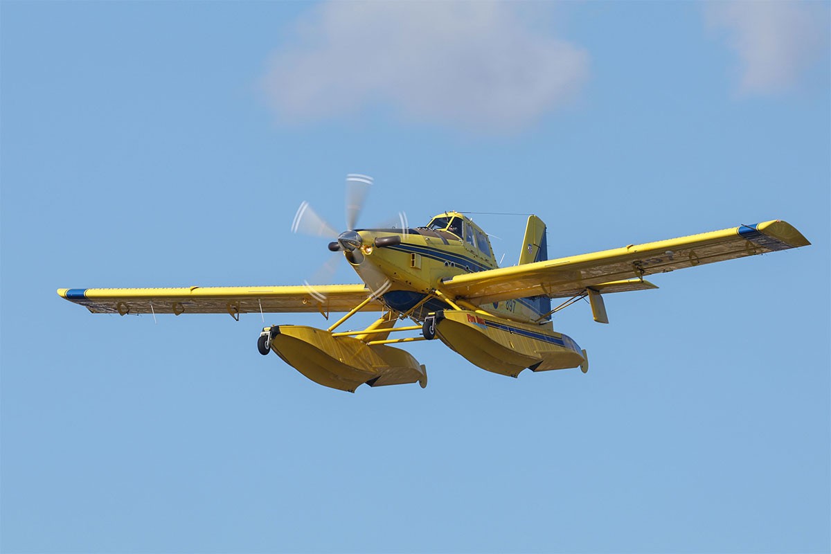 Nesreća kod Senja: Turski avion Air Tractor nakon pada se zapalio