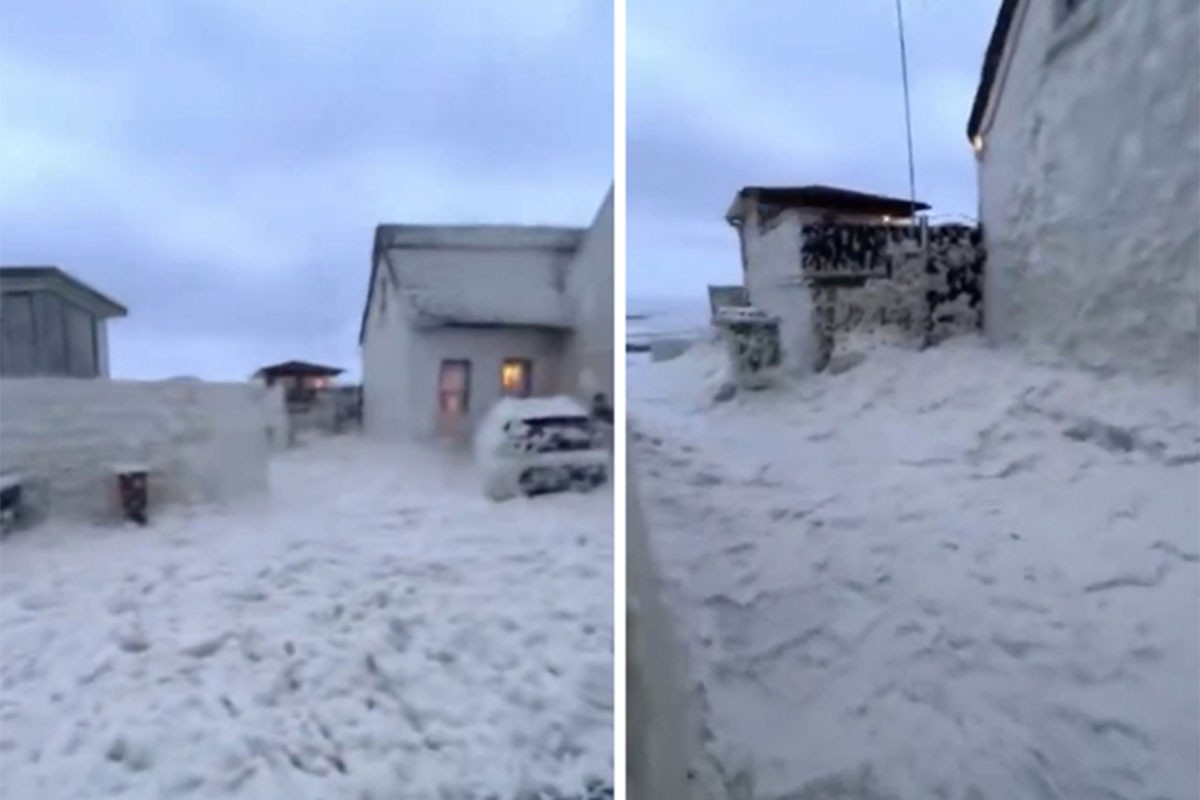 Ogromna količina morske pjene prekrila obalu kod Dablina (VIDEO)