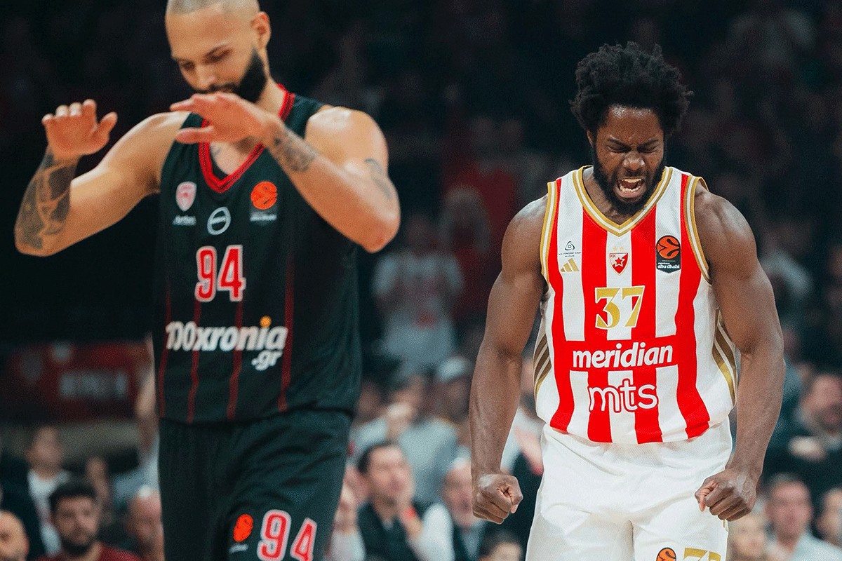 Pao evropski gigant: Zvezda slomila Olimpijakos u 4/4