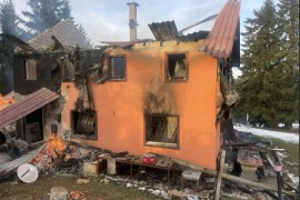 Izgorio planinarski dom, potrebna kompletna obnova