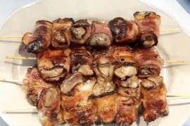 Pileća džigerica rolovana u slanini