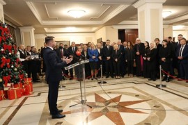 Zvaničnici Srpske i Plenković na božićnom prijemu u Banjaluci