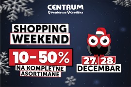Novogodišnji Shopping Weekend u Centrumu donosi popuste do 50%