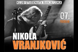 Nikola Vranjković 7. februara 2026. godine u Klubu studenata Banjaluka