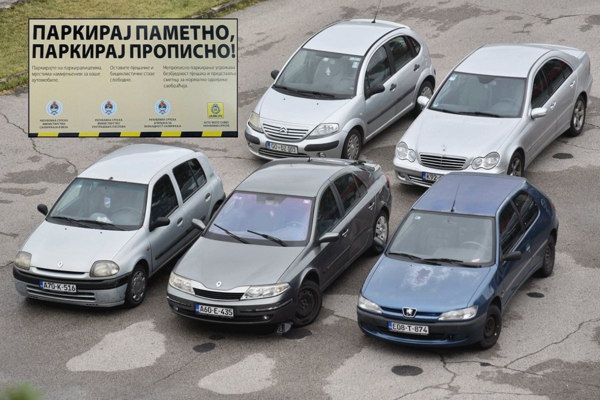 Grad Banjaluka apeluje na vozače: Ne parkirajte vozila nepropisno