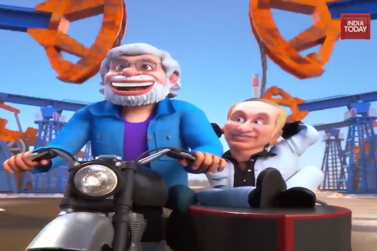 U Indiji prikazan crtani film sa Putinom i Modijem (VIDEO)