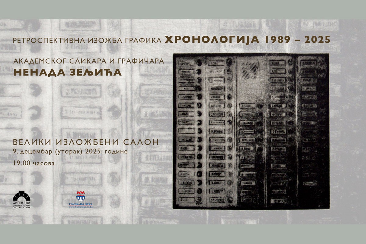 "Hronologija 1989-2025" Nenada Zeljića u Banjaluci