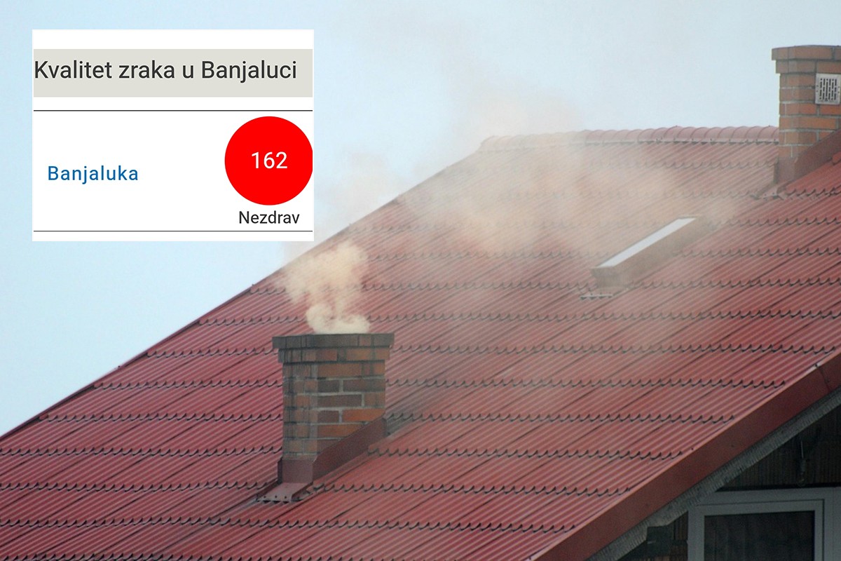 Vazduh nezdrav za sve građane: Banjaluka među najzagađenijim gradovima