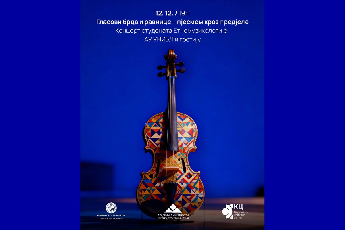Koncert studenata Smjera za etnomuzikologiju AU UNIBL i gostiju u Banjaluci