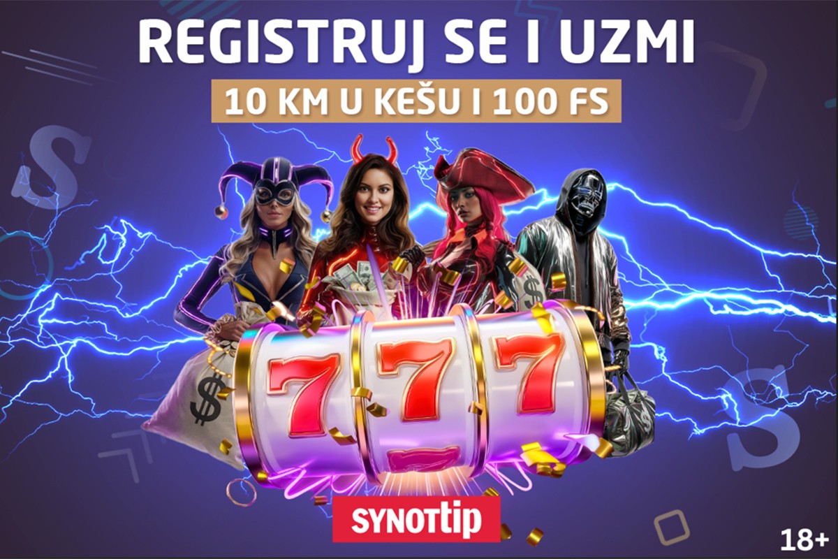 SYNOTtip: Jedini kazino sa bonusom dobrodošlice u keš novcu
