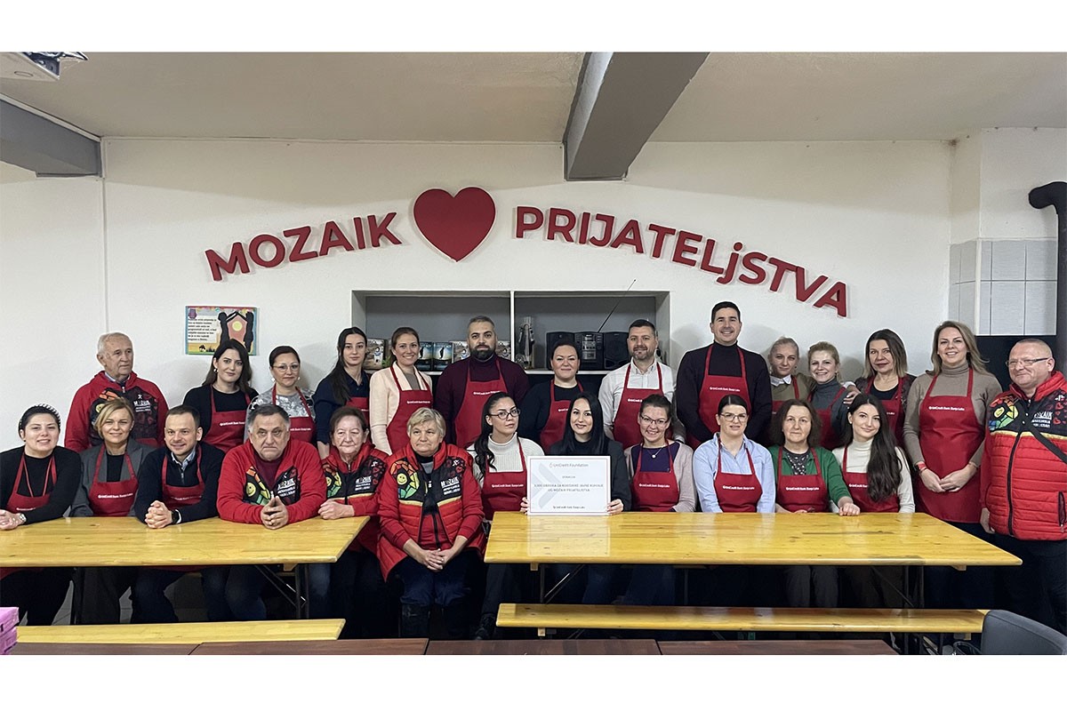 UniCredit Bank Banjaluka uljepšala praznike korisnicima kuhinje "Mozaik prijateljstva"