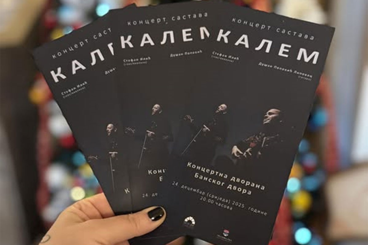 Banski dvor: Koncert "Kalema" u srijedu