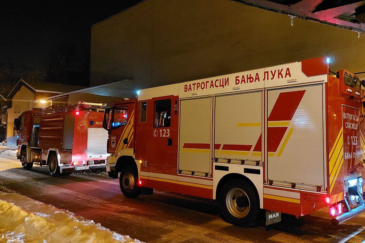Gorjela baraka u centru Banjaluke (FOTO)