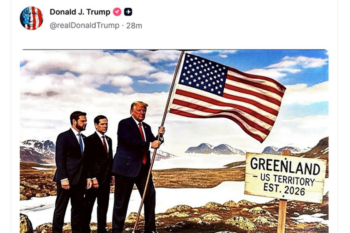 Tramp objavio fotomontažu, zabio američku zastavu na tlo Grenlanda (VIDEO)