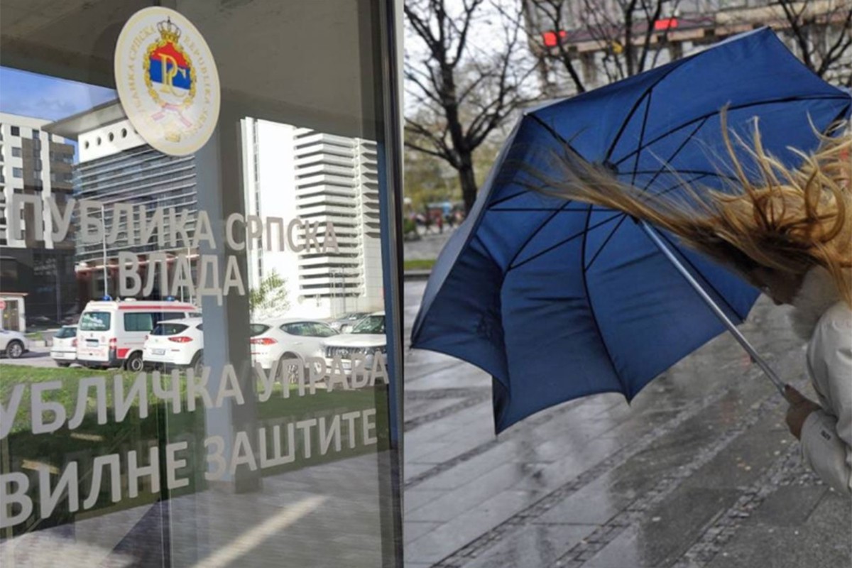 Obilne padavine i olujni vjetar u Republici Srpskoj u nedjelju
