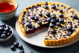 Borovnica tart sa bijelom čokoladom