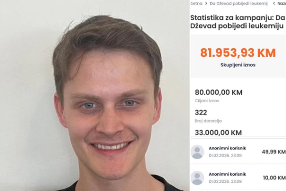 Za liječenje mladog Dževada Fuške anonimna osoba uplatila 64.000 KM