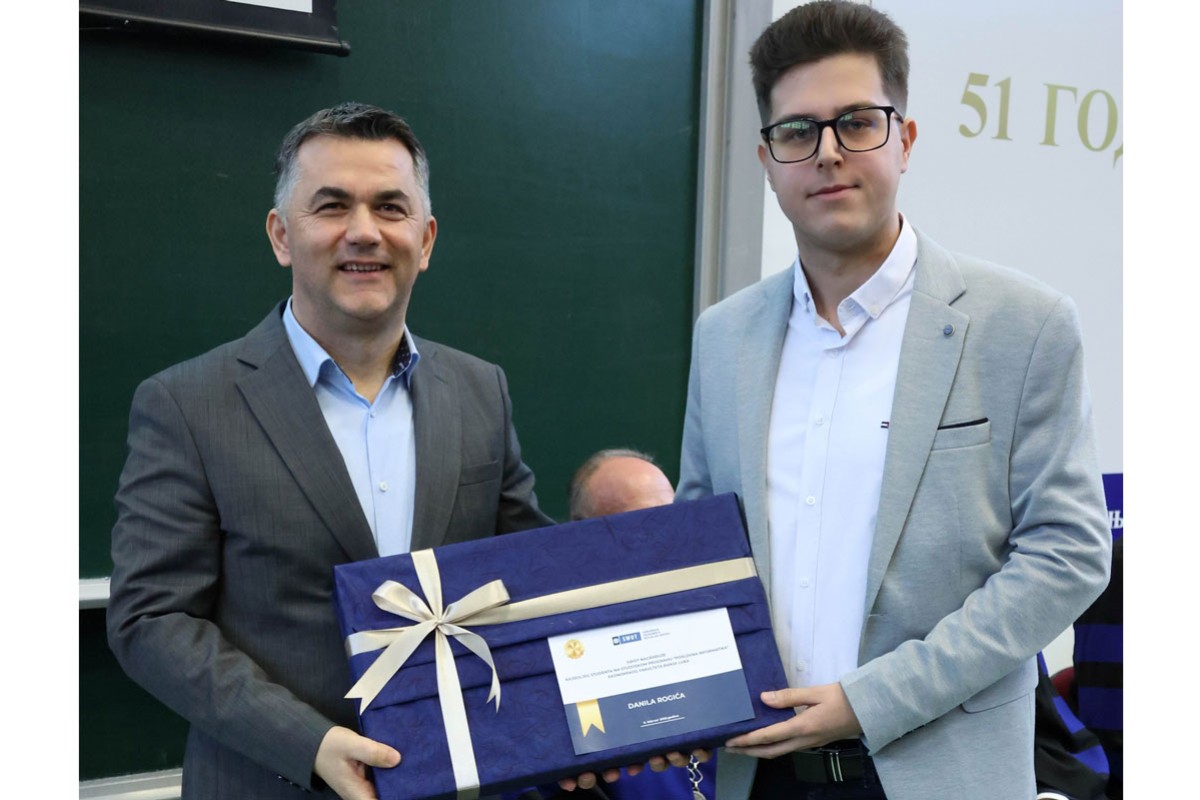 Udruženje ekonomista RS SWOT nagradilo najboljeg studenta