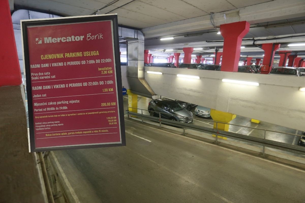 Mercator u Banjaluci uvodi naplatu parkinga: Ovo su cijene (FOTO)