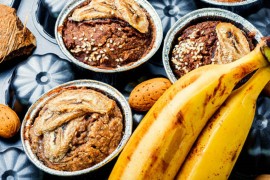 Najmekši posni mafini sa kokosom i bananom