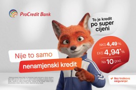 ProCredit Bank pokrenula proljetnu akciju nenamjenskih kredita