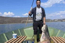Marko Milošević ulovio soma od dva i po metra (FOTO)
