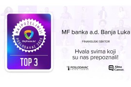 Veliki uspjeh domaće banke: MF banka među TOP 10 najpoželjnijih ...