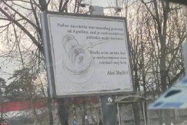 Bilbord u Banjaluci Aleša Majkića: Hvala svima koji nisu izbrisali ...