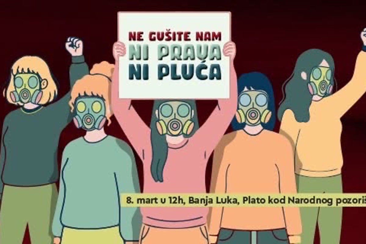 Osmomartovski marš u Banjaluci: "Ne gušite nam ni prava ni pluća"
